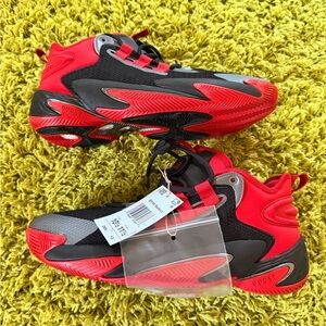 Original Adidas Men Red and Black Sneakers